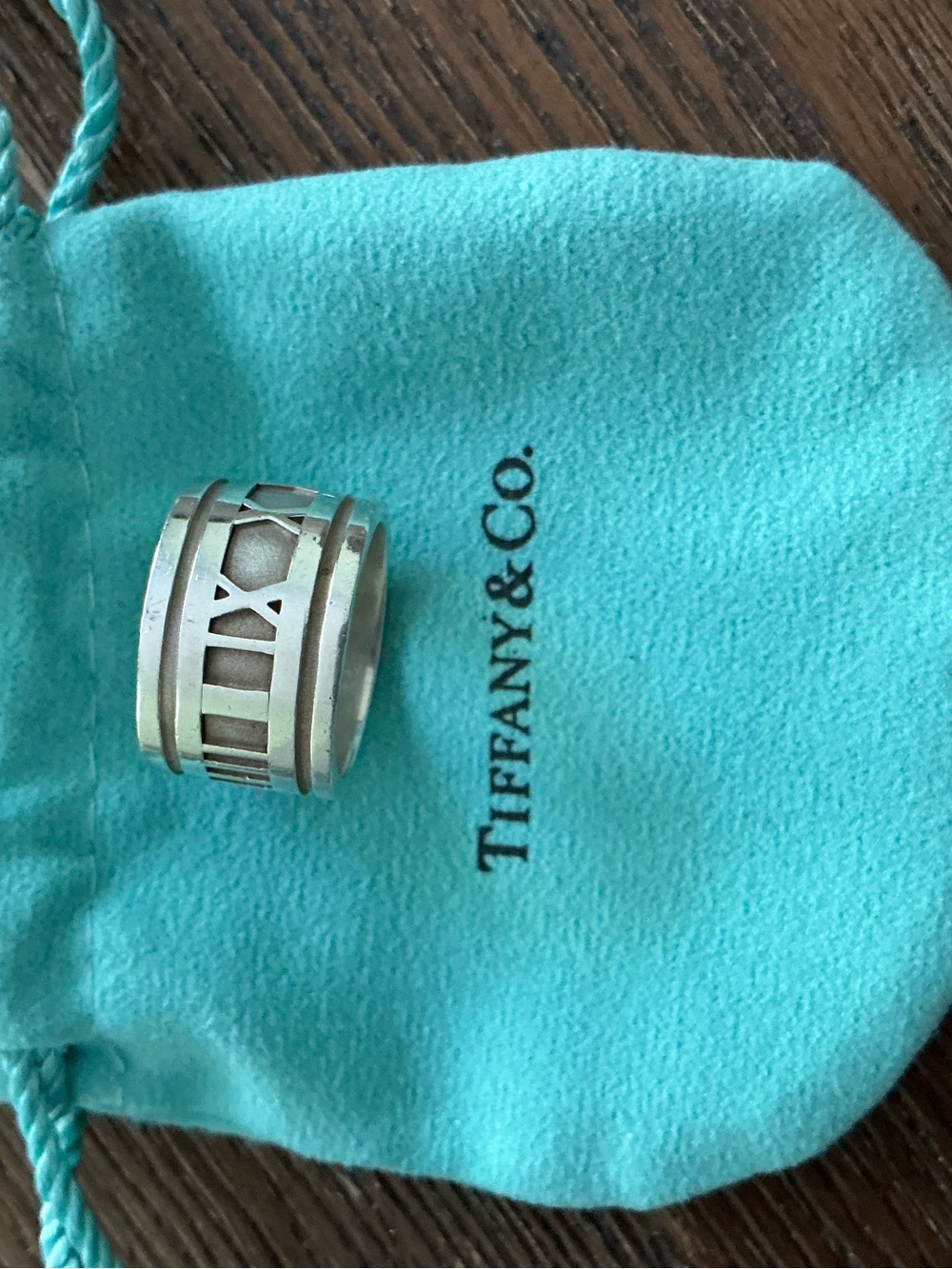 Tiffany & Co. Atlas Roman Numeral Ring